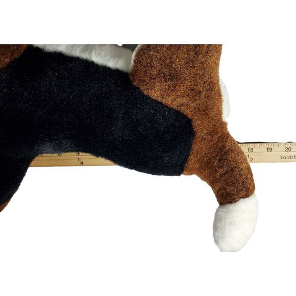 Vintage Douglas Beagle Plush Brown Black Standing Posable Legs Realistic 18" - Picture 5 of 9
